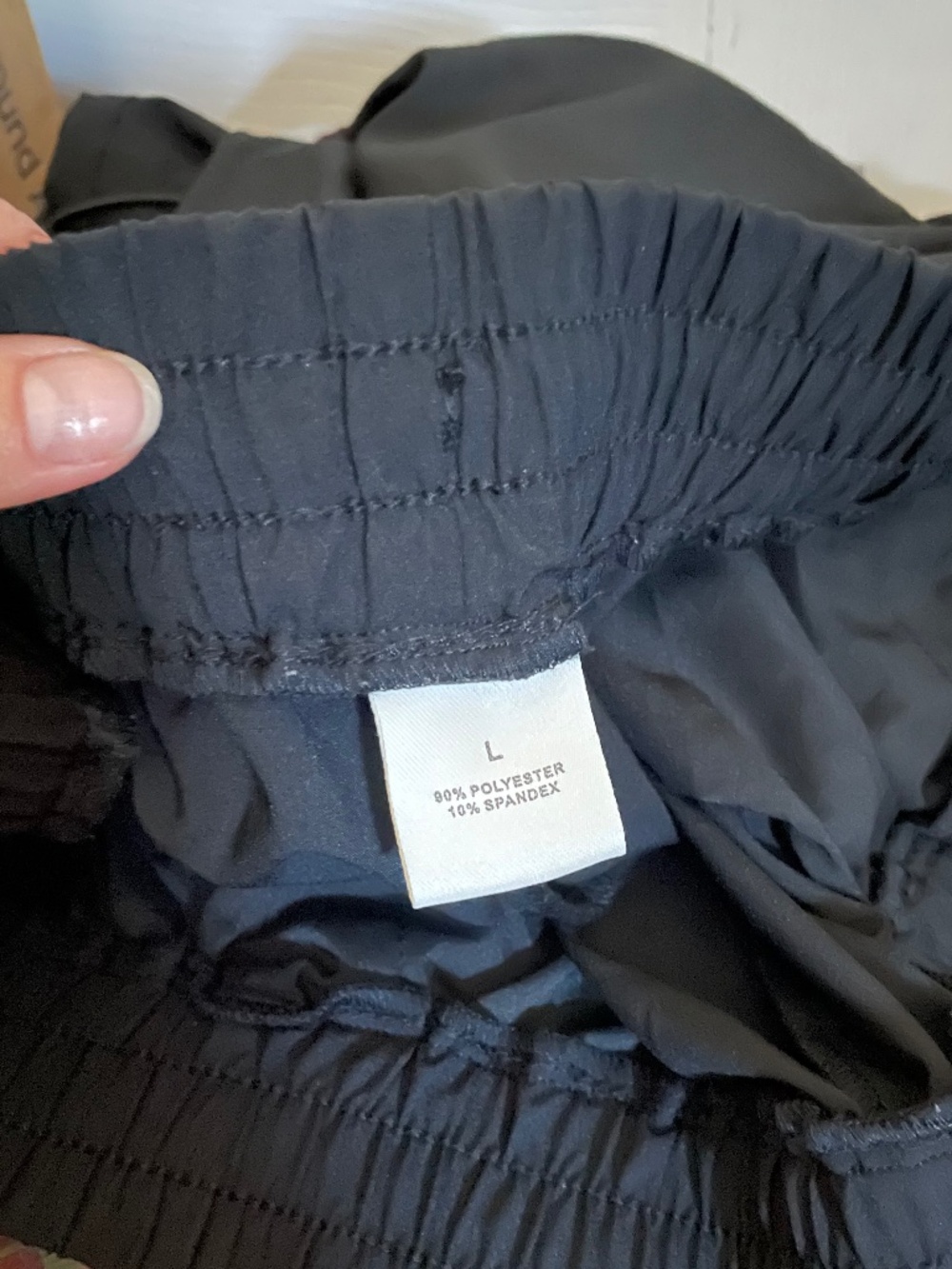 Black Large Lightweight Cargo Joggers with Knee & Ankle Bungees - Picture 9 of 9